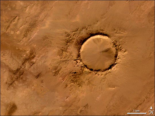 Tenoumer Crater