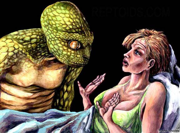 Reptilian alien encounters 